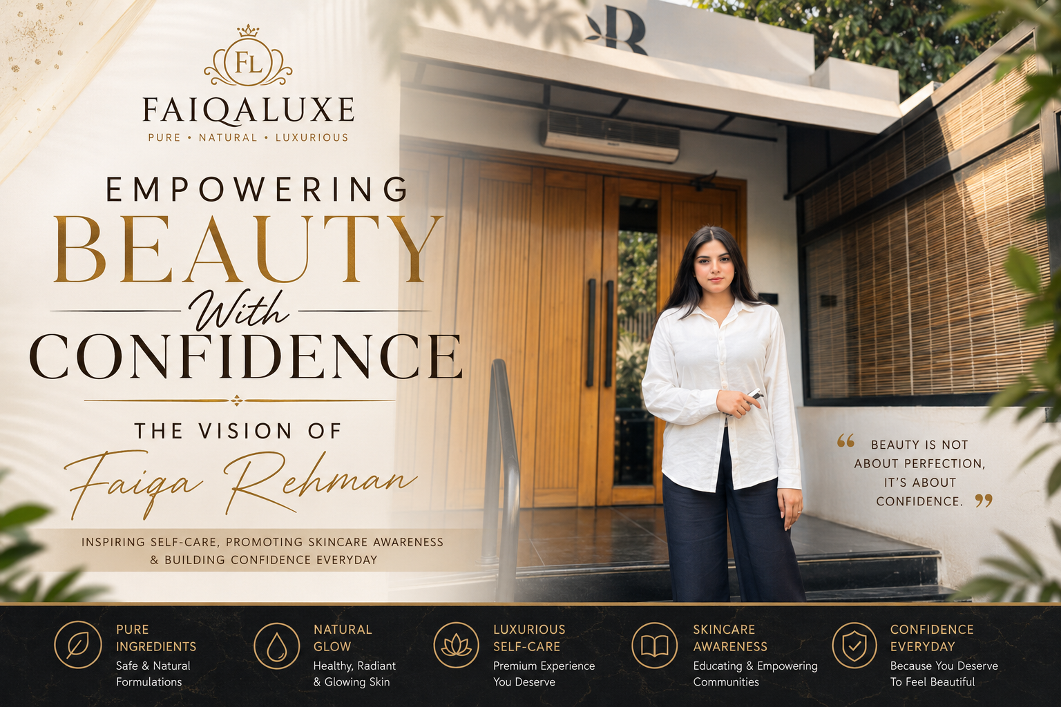 You are currently viewing Empowering Beauty With Confidence – The Vision of Faiqa Rehman